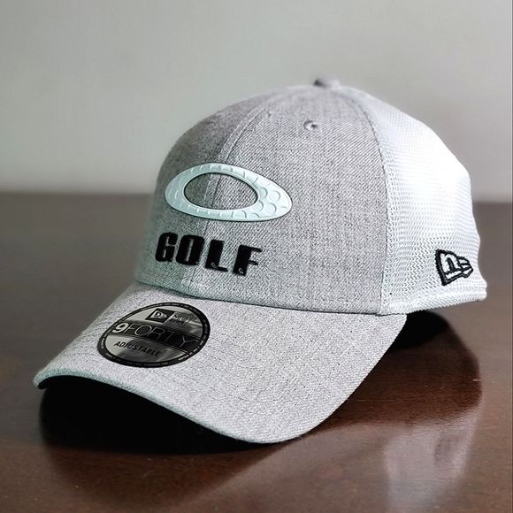 New Era Other - Oakley New Era Stripe Golf Snapback Hat Cap 9Forty Wool Blend Grey White Black
